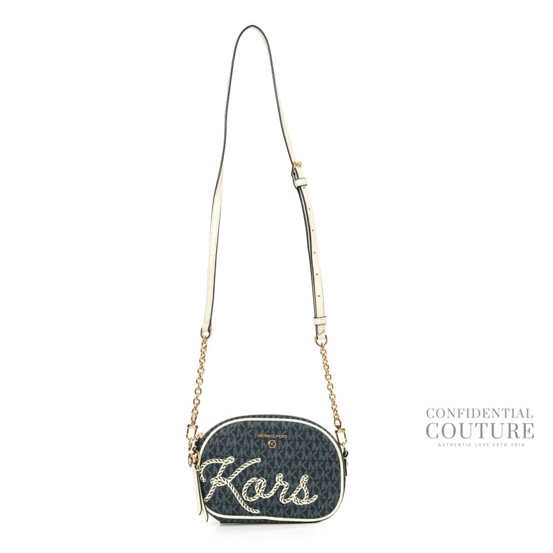 Jet Set Charm Blue Monogram Crossbody Bag