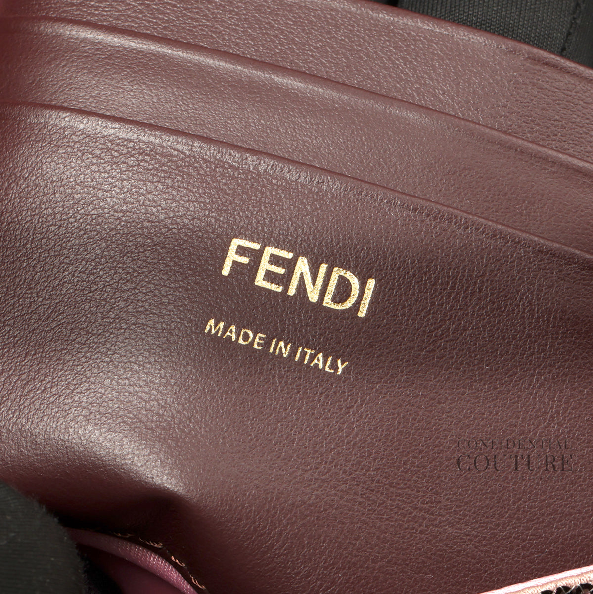Baguette Mini Pink & Burgundy FF Sequin Bag
