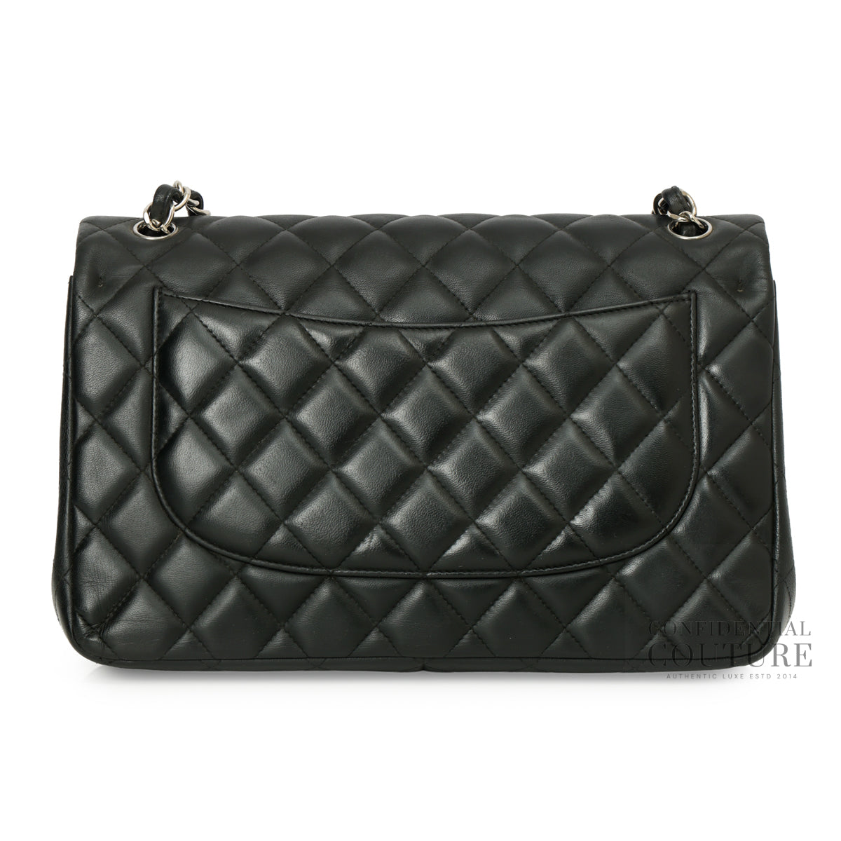 Classic Jumbo Black Double Flap Bag