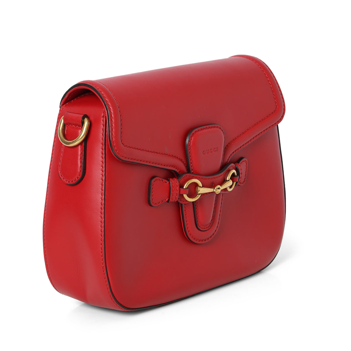 Medium Lady Web Red Shoulder Bag