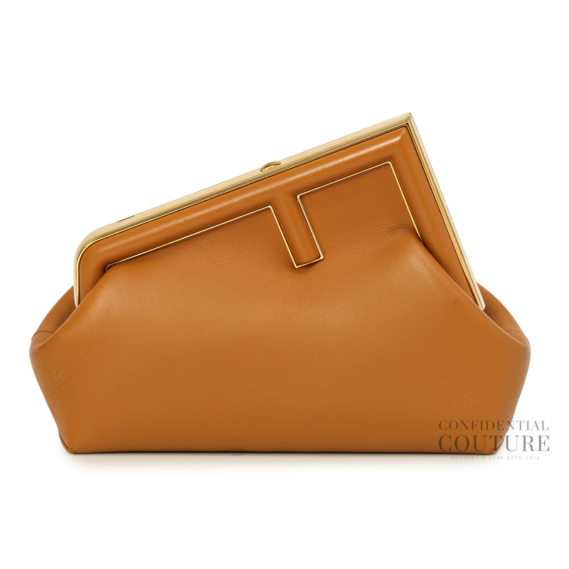 First Small Tan Leather Bag