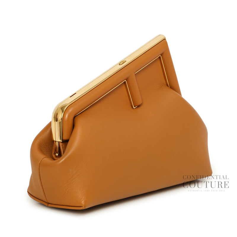 First Small Tan Leather Bag