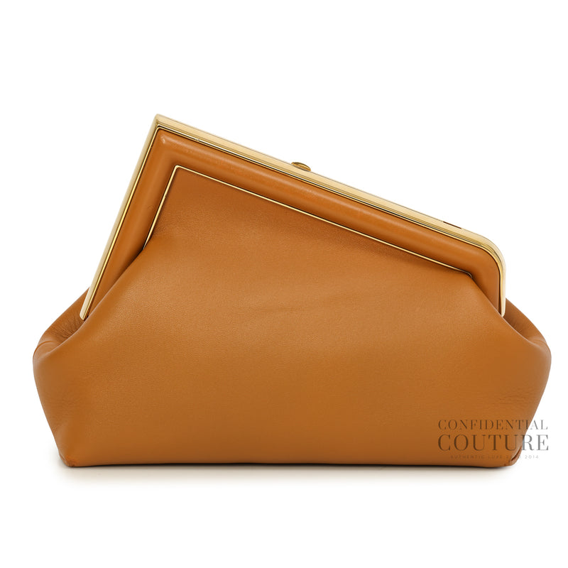 First Small Tan Leather Bag