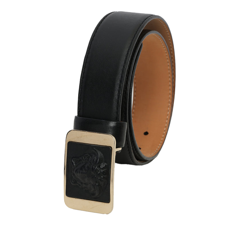 Versace medusa black leather waist belt size 32 price