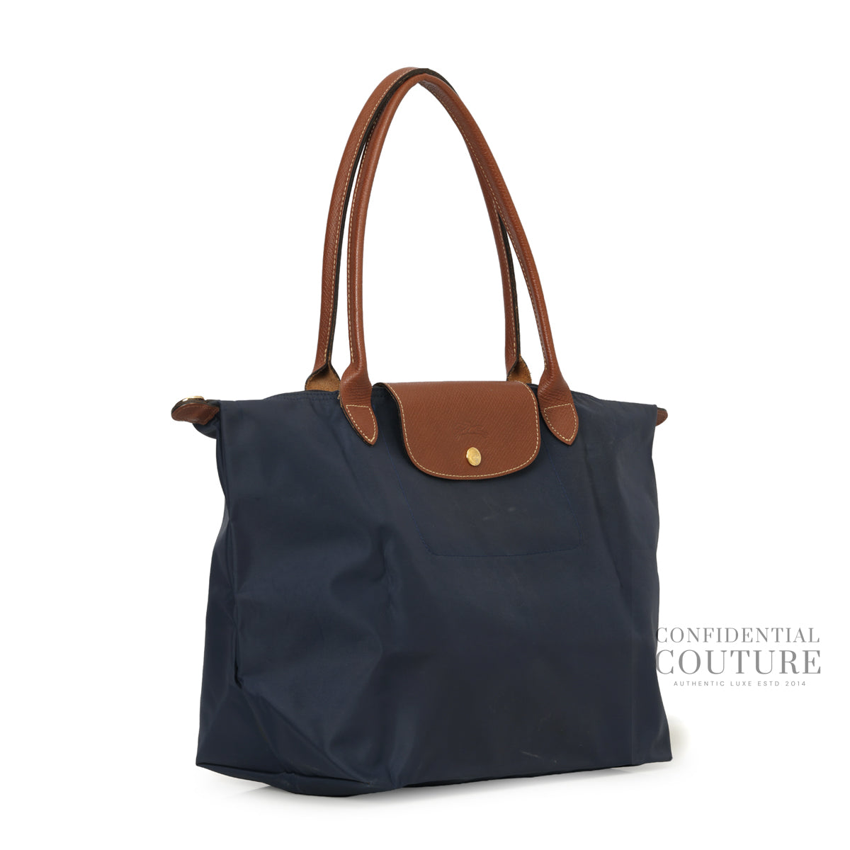 Le Pliage Original L Navy Tote bag