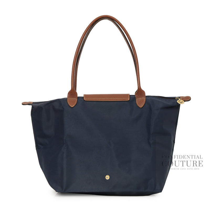 Le Pliage Original L Navy Tote bag