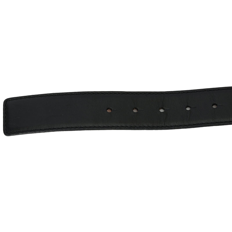 Pre-loved Versace Medusa Black Leather  Waist Belt Size: 32