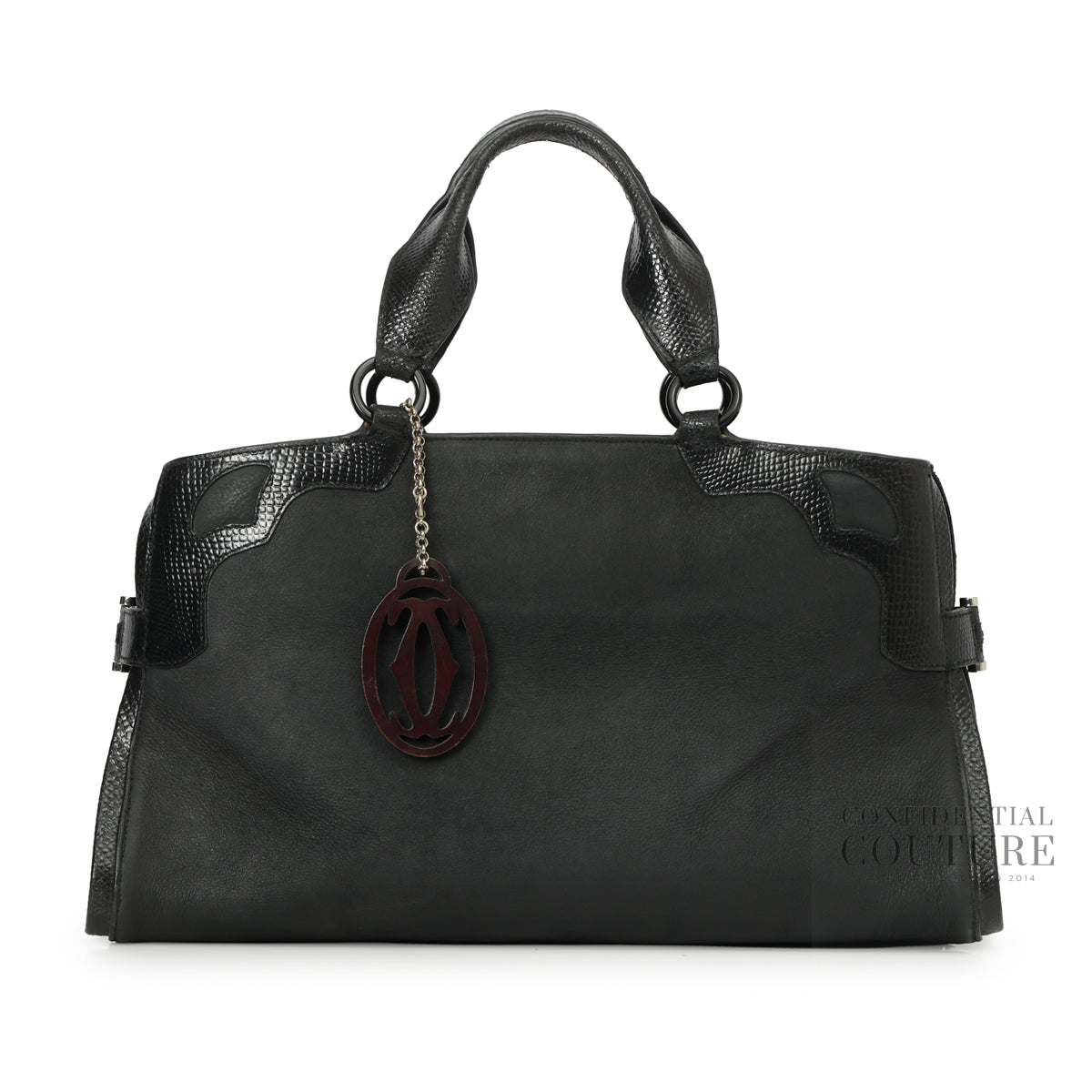 Black Leather Medium Marcello de Cartier Bag