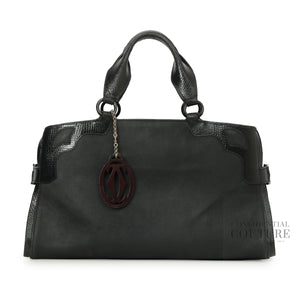 Black Leather Medium Marcello de Cartier Bag