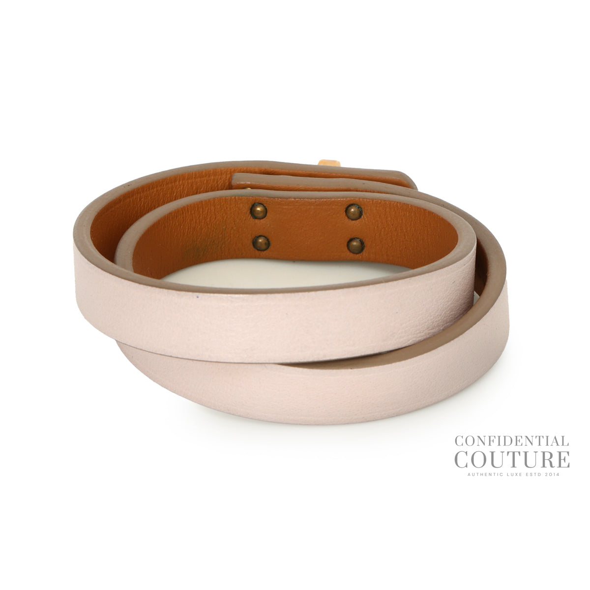 Kelly Double Tour Bracelet Pink GHW | XS | 15.5 cms