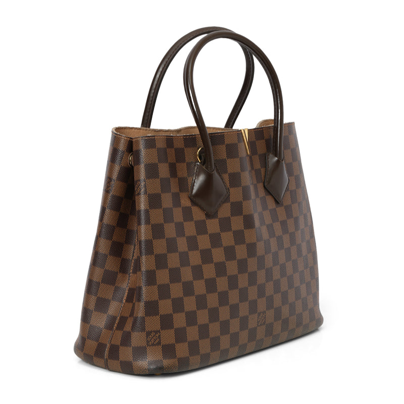 Pre-loved Louis Vuitton Damier Ebene Kensington Tote One Size
