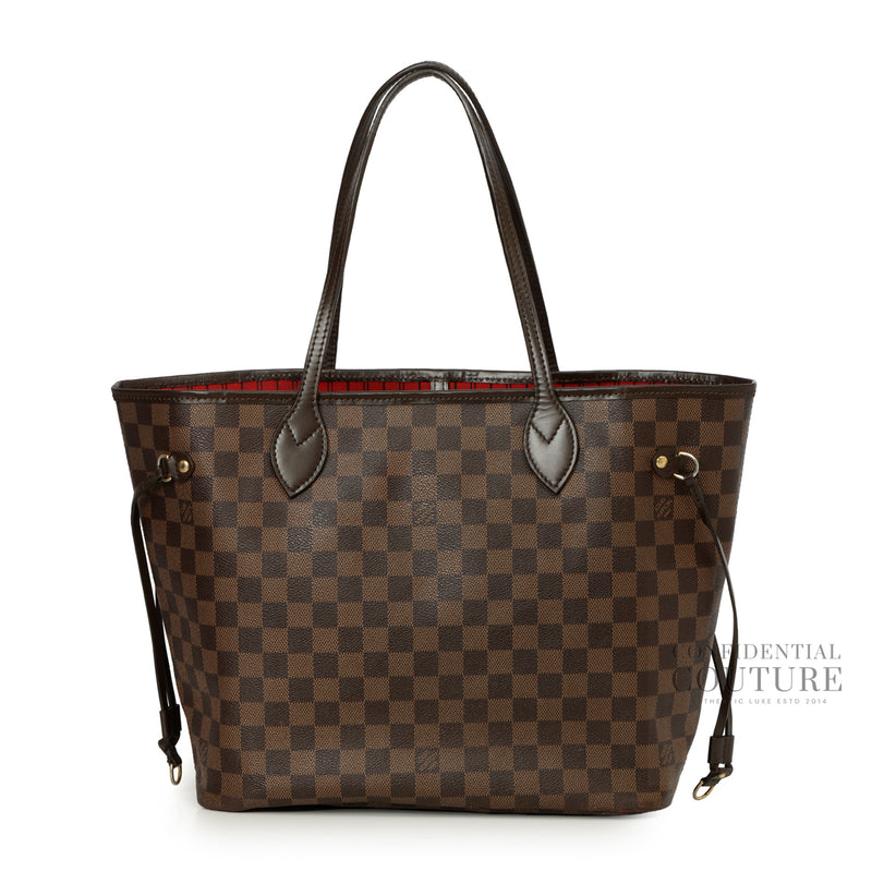Women Louis Vuitton Damier Ebene Neverfull MM Bag | Restored
