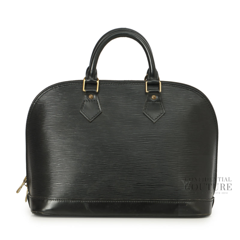 Black Epi Leather Alma PM Bag