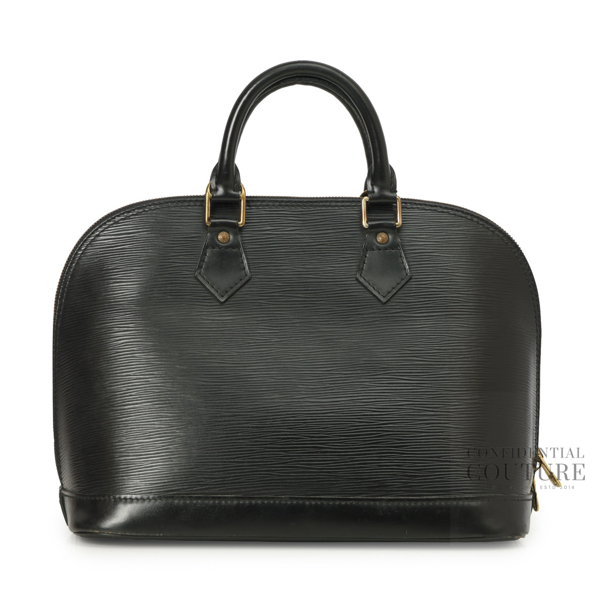 Black Epi Leather Alma PM Bag