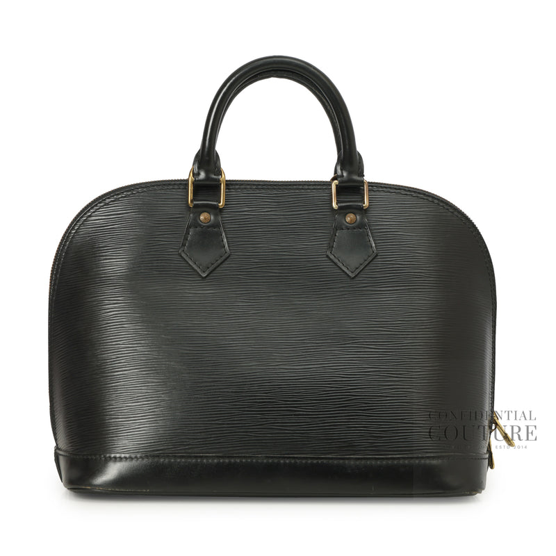 Black Epi Leather Alma PM Bag