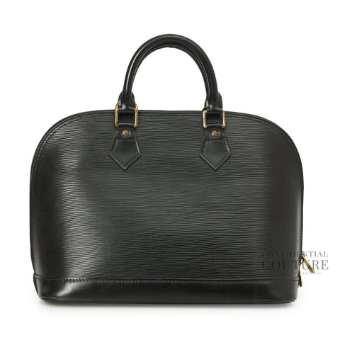 Black Epi Leather Alma PM Bag