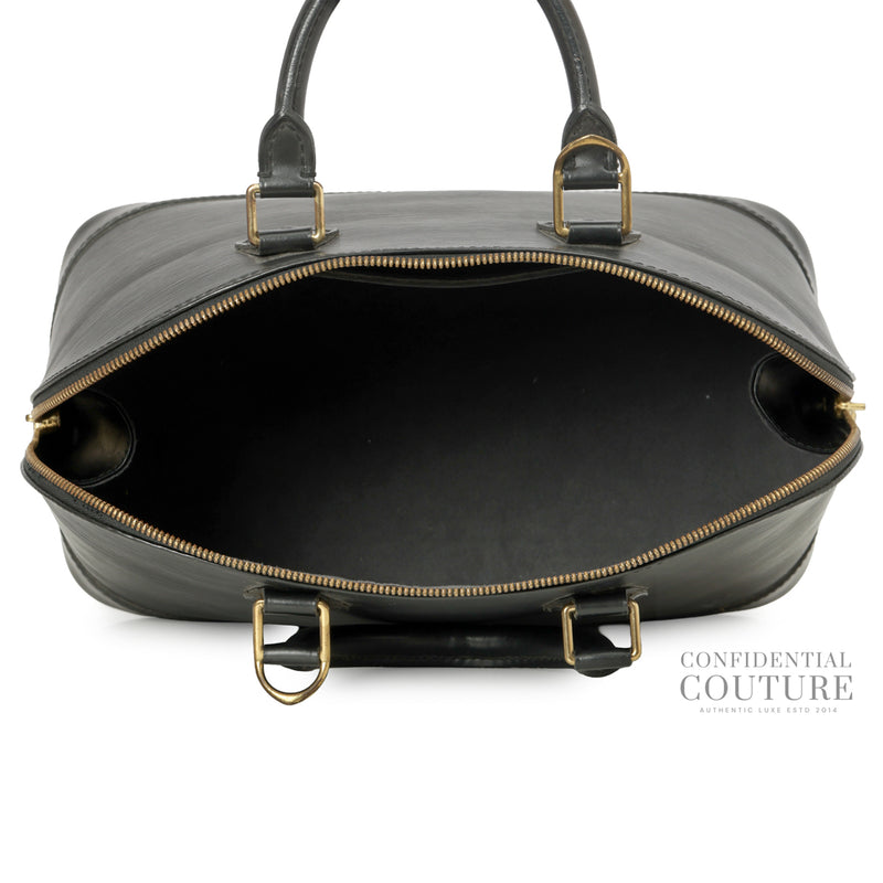 Black Epi Leather Alma PM Bag