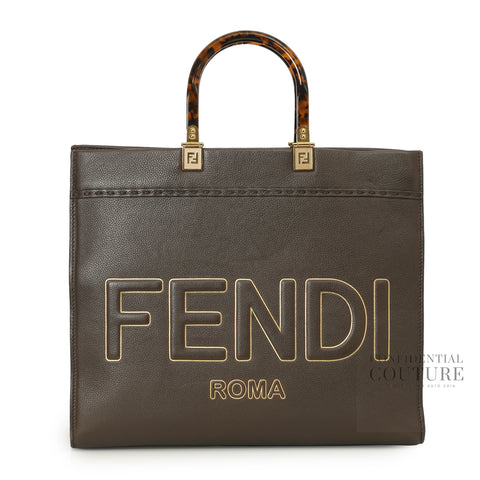 Brown Sunshine Medium Leather Tote Bag