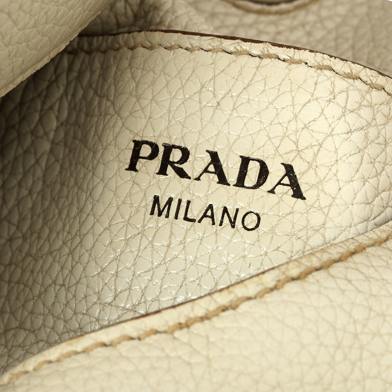 Pre-loved Prada Enameled Chain Hobo Bag
