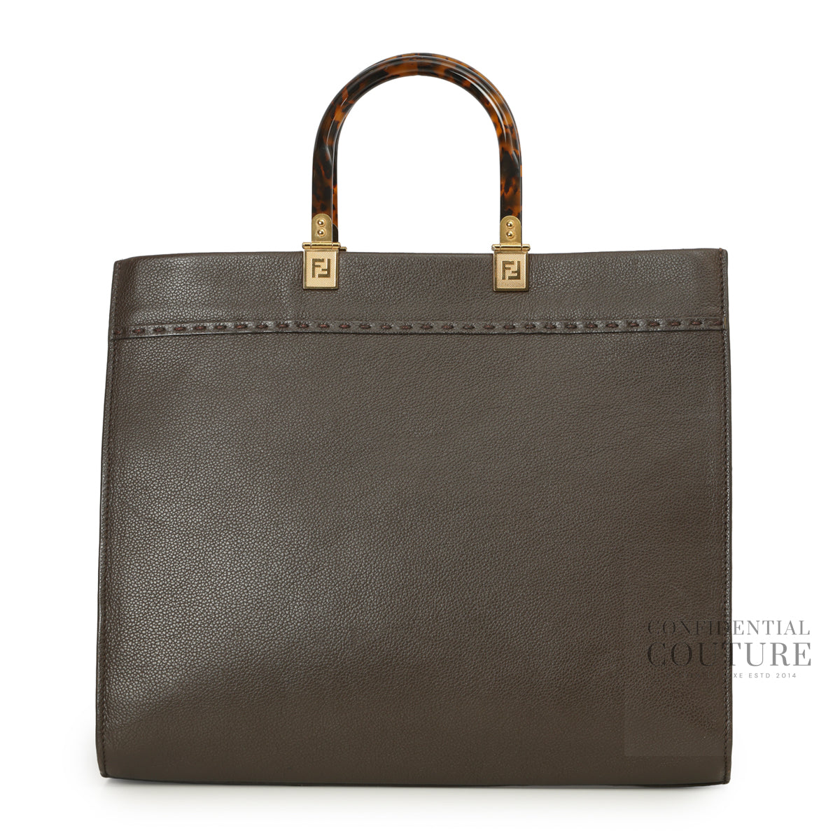 Brown Sunshine Medium Leather Tote Bag