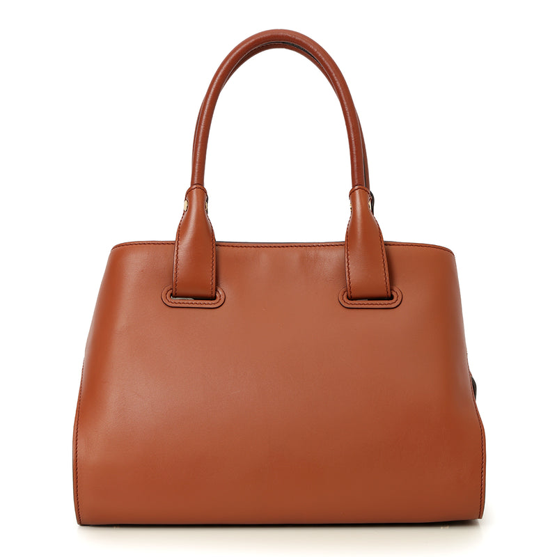 Small Cape Leather Tote  Windsor tan Color