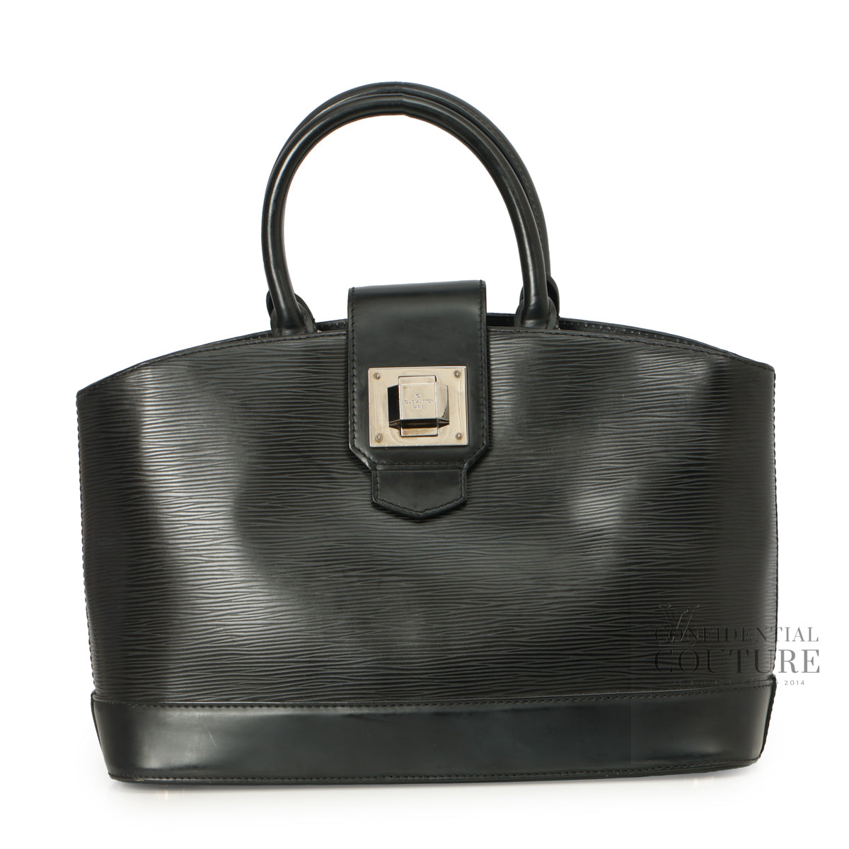 Black Epi Leather Mirabeau PM Bag