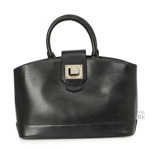 Black Epi Leather Mirabeau PM Bag