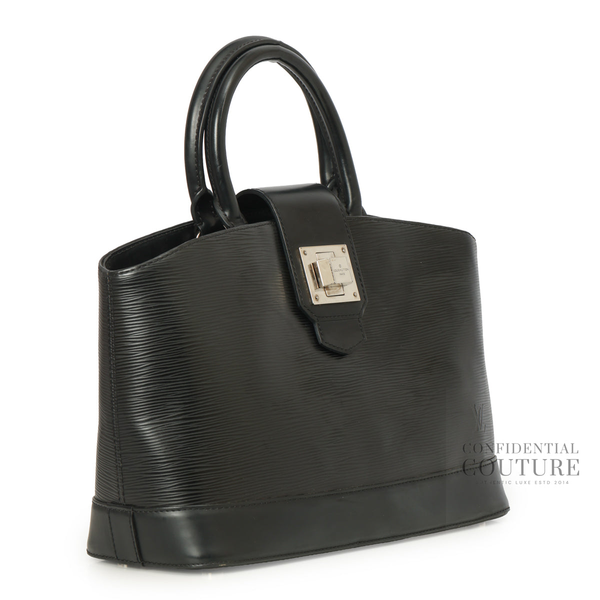 Black Epi Leather Mirabeau PM Bag