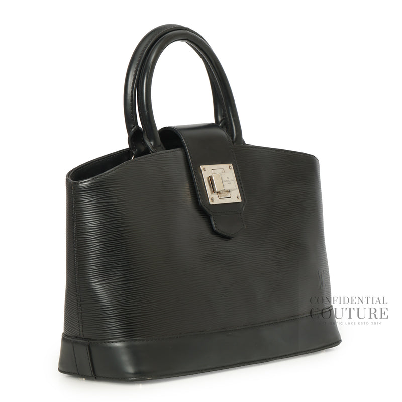 Black Epi Leather Mirabeau PM Bag