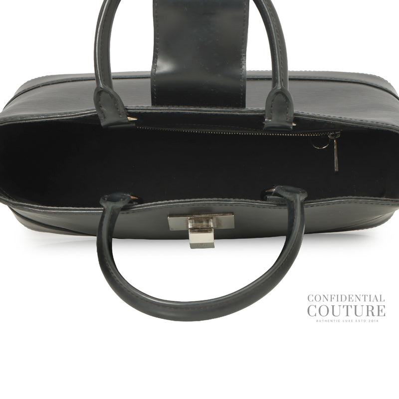 Black Epi Leather Mirabeau PM Bag