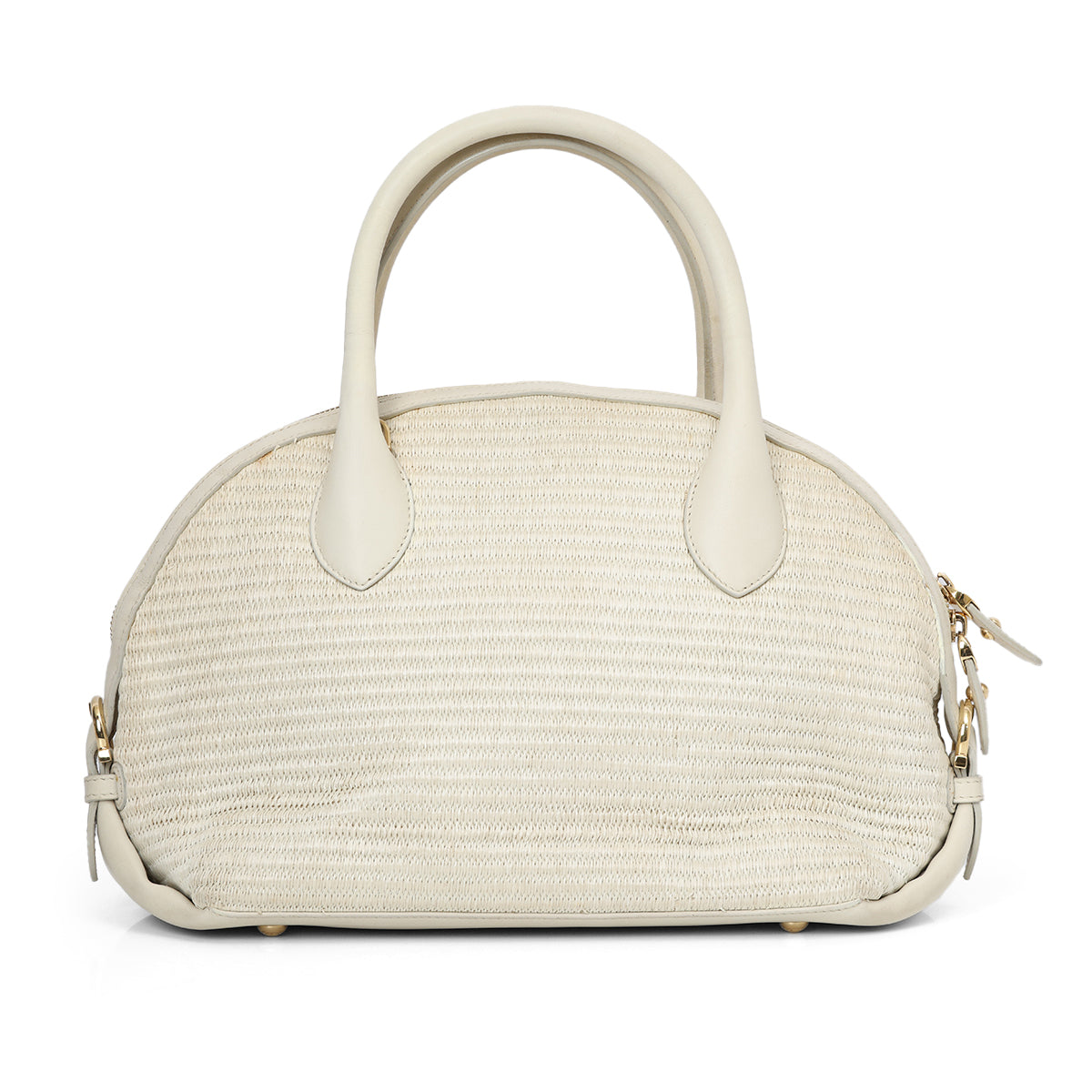 White Fiama Dome Satchel