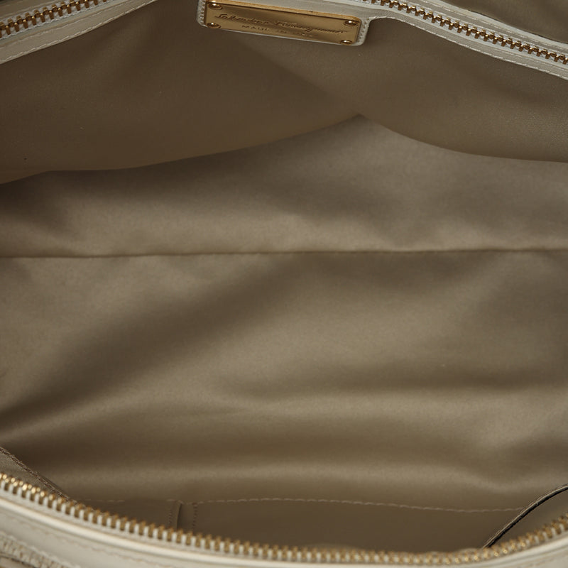 White Fiama Dome Satchel