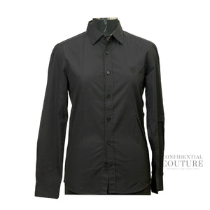 Black Cotton Shirt | XS