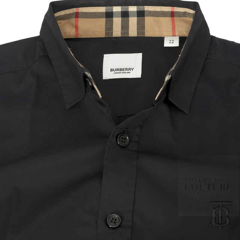 Black Cotton Shirt | XS