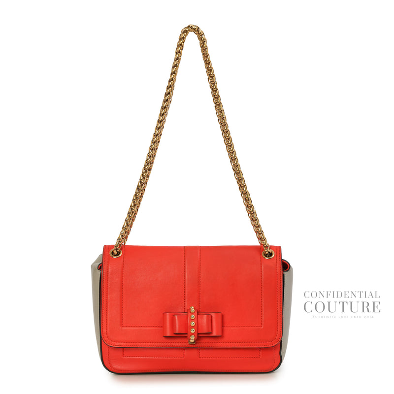 Red Leather Small Sweet Charity Bag