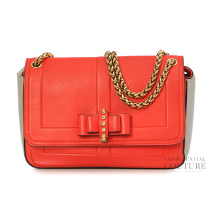 Red Leather Small Sweet Charity Bag