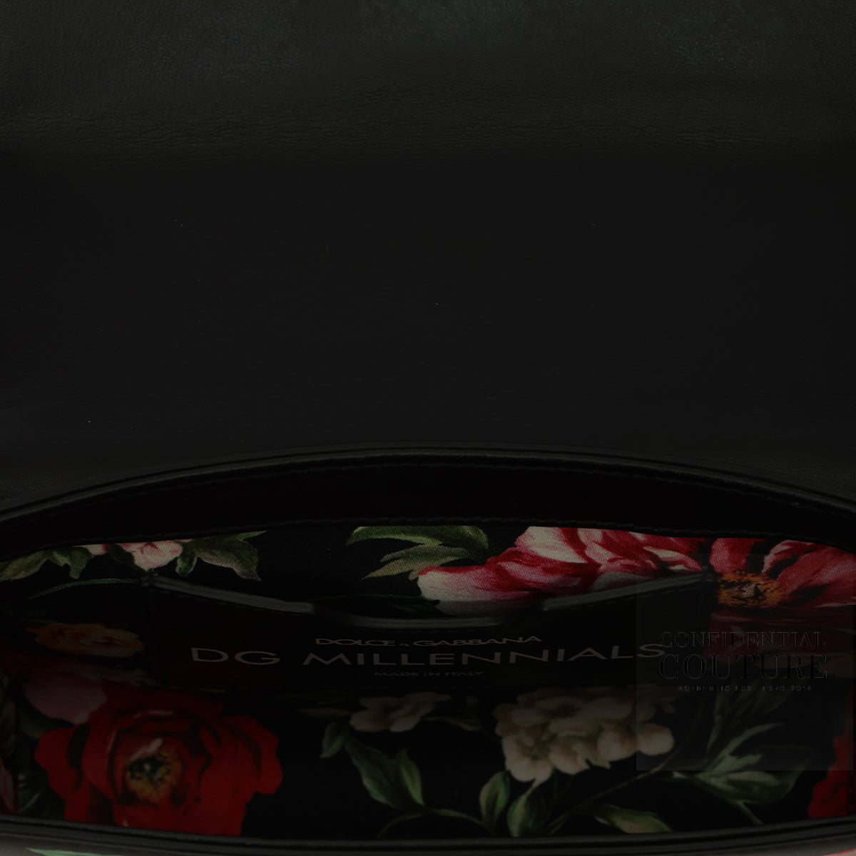 Mini Rose Embellished Millennials Black Shoulder Bag