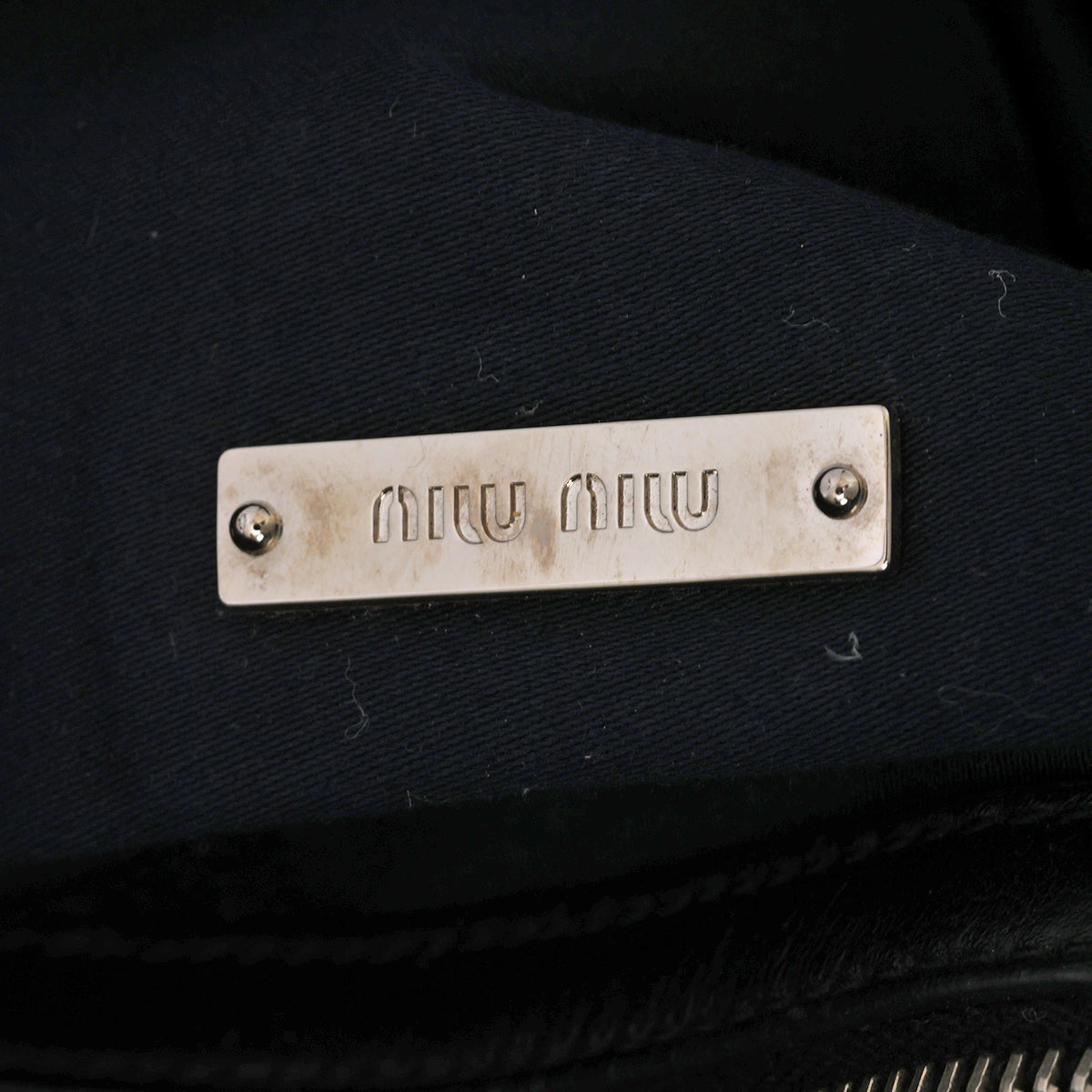 Matelasse Black Nappa Crystal Shoulder Bag