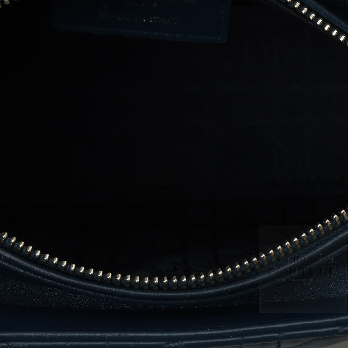 Blue Cannage Quilted Lambskin Leather Medium Lady Dior Bag