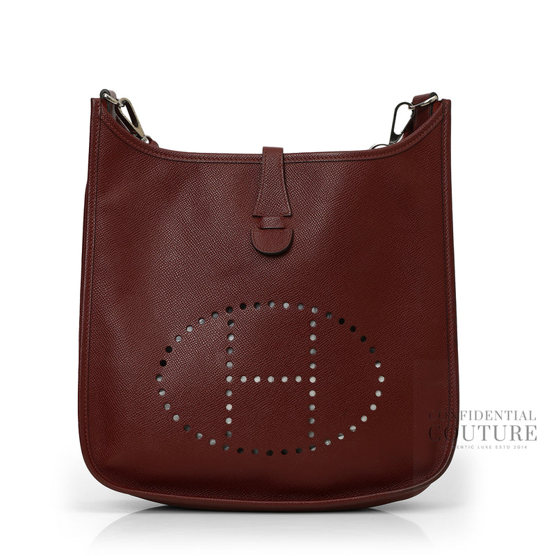 Hermes Evelyne Maroon PM Bag