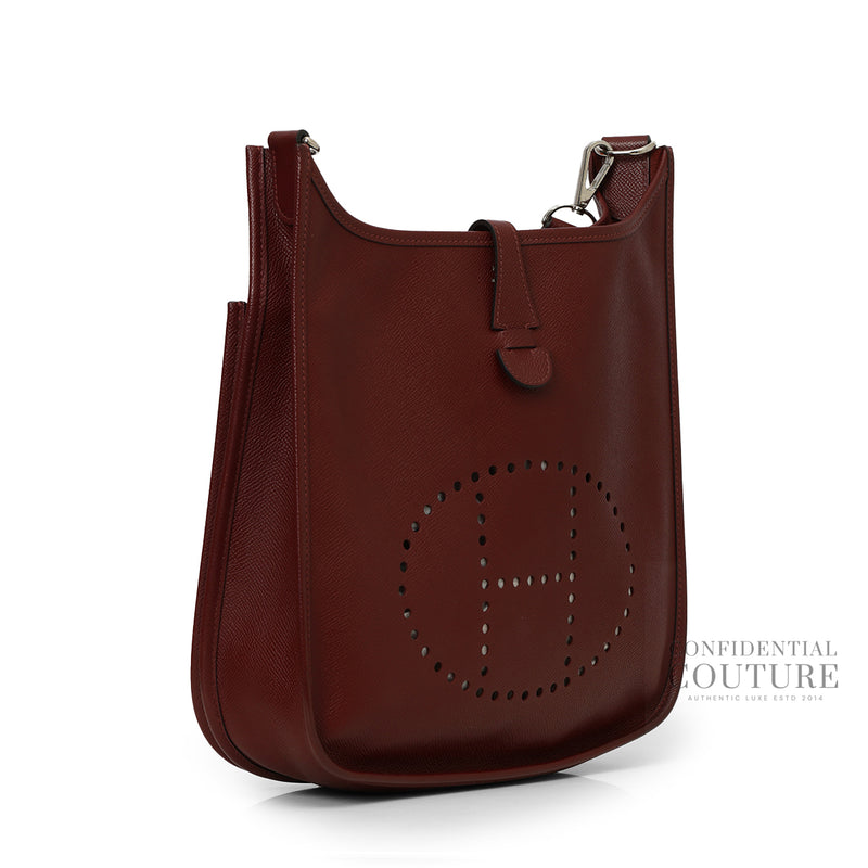 Hermes evelyne maroon pm bag price