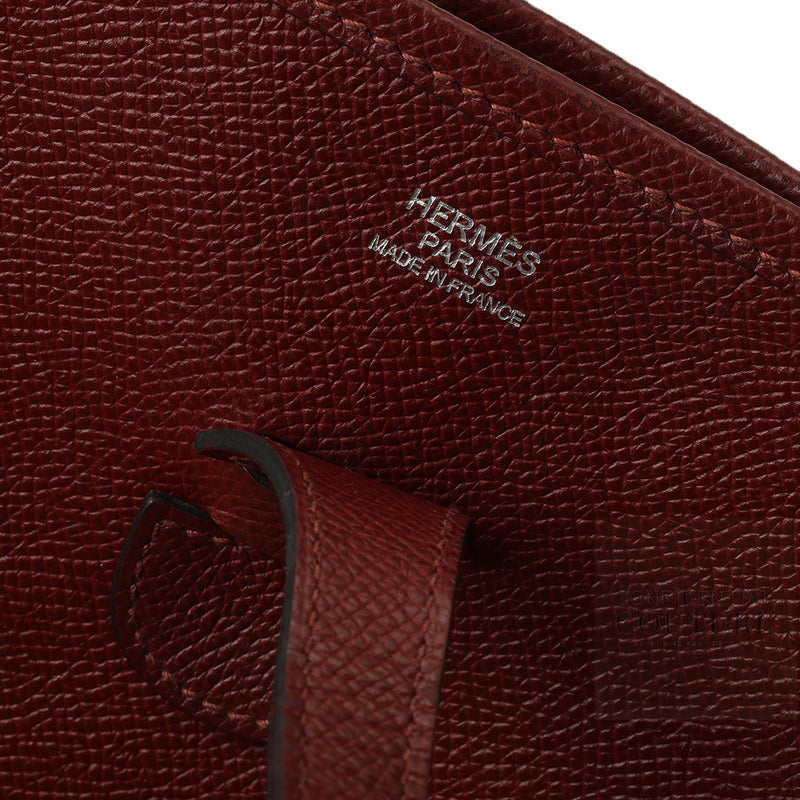 Women hermes evelyne maroon pm bag price