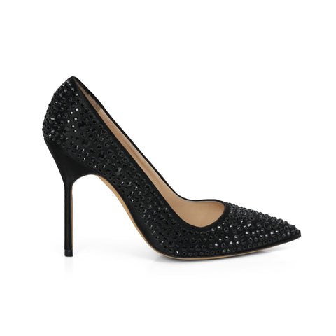 Black Studded Pumps 36
