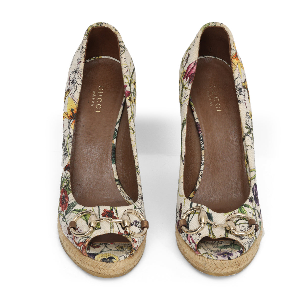Keilabsatz-Sandalen mit Blumenmuster wedges 38