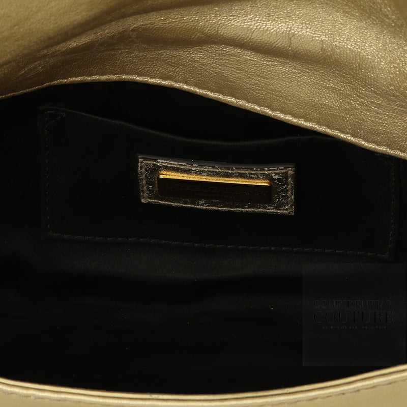 Dolce & gabbana gold clutch with chain strap price