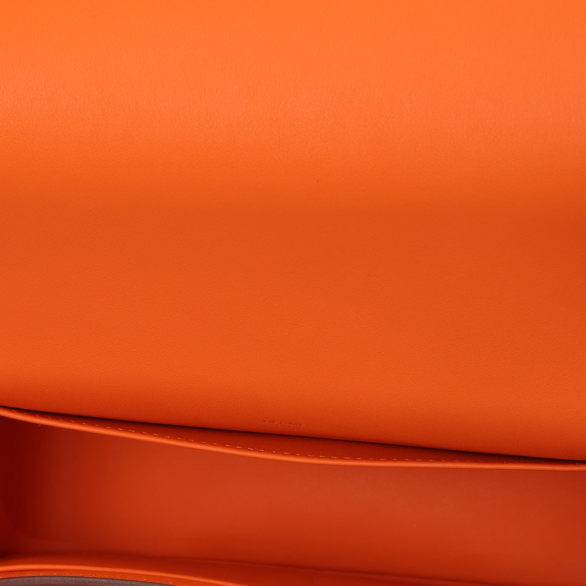 Chevre Mysore Geta Orange Bag With Palladium Hardware One Size