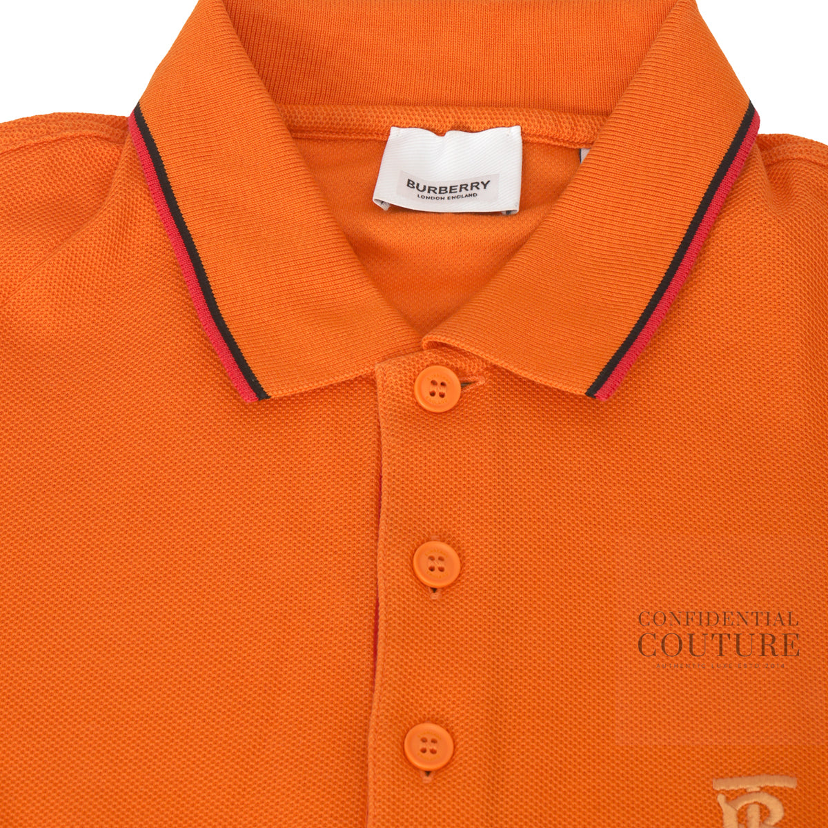Polo Tee Cotton Orange | XS