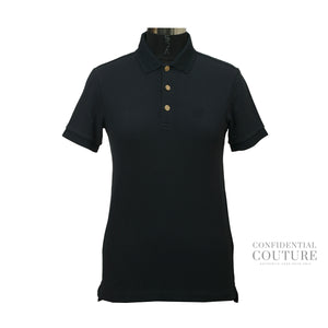Polo Tee Cotton Navy Blue | XS