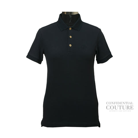 Polo Tee Cotton Navy Blue | XS