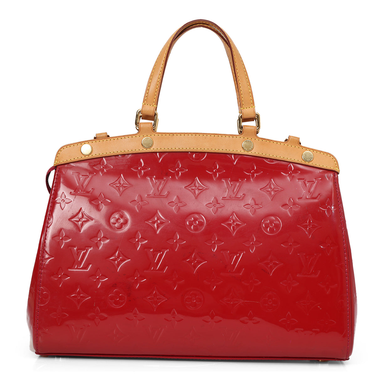 Cerise MonoGram Vernis Brea Patent Leather Bag